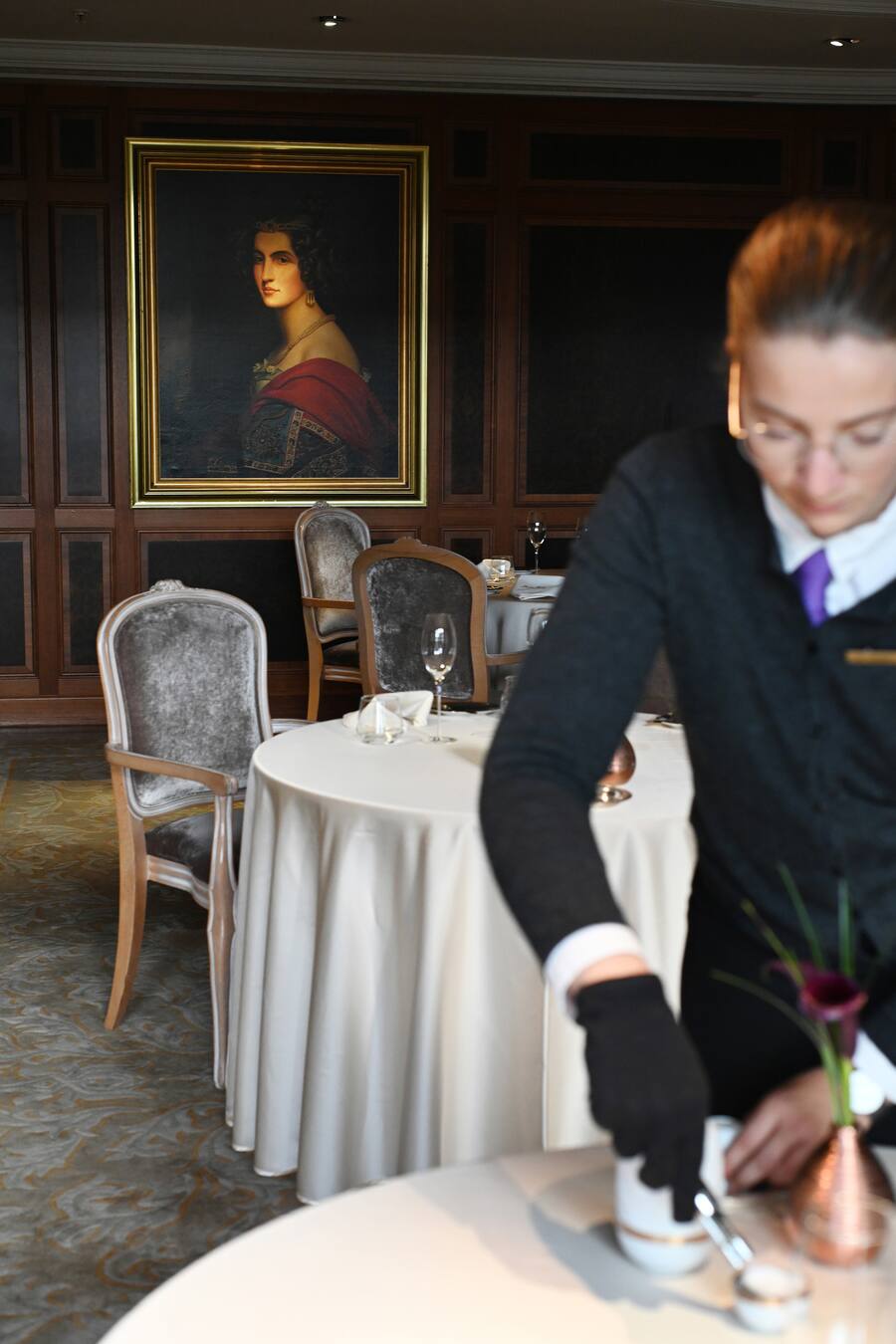 Restaurant "Lorenz Adlon Esszimmer" im Hotel Adlon in Berlin.