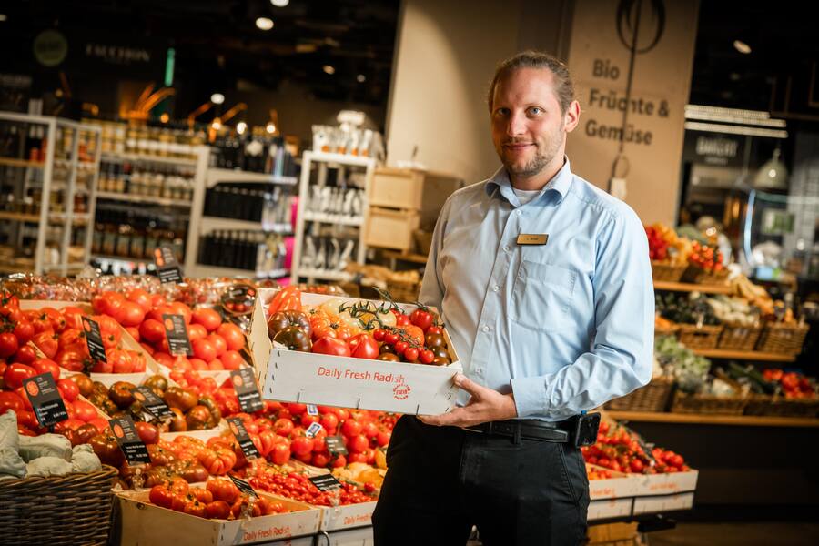 Tomaten im Jelmoli 2021 Jelmoli, Food Market, Tomaten © Thomas Buchwalder