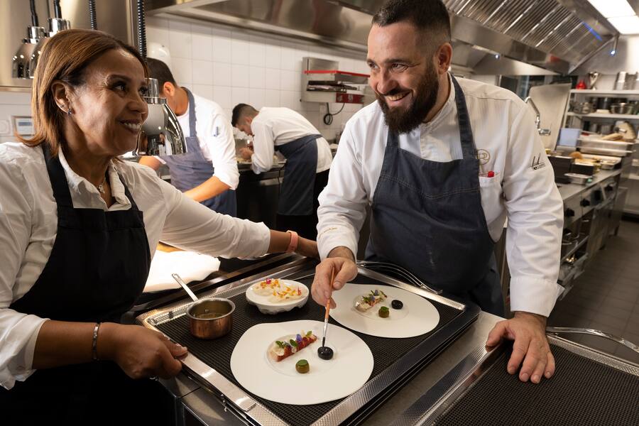 Restaurant des 3 tours à Bourguillon(FR) , chef Romain Paillereau.