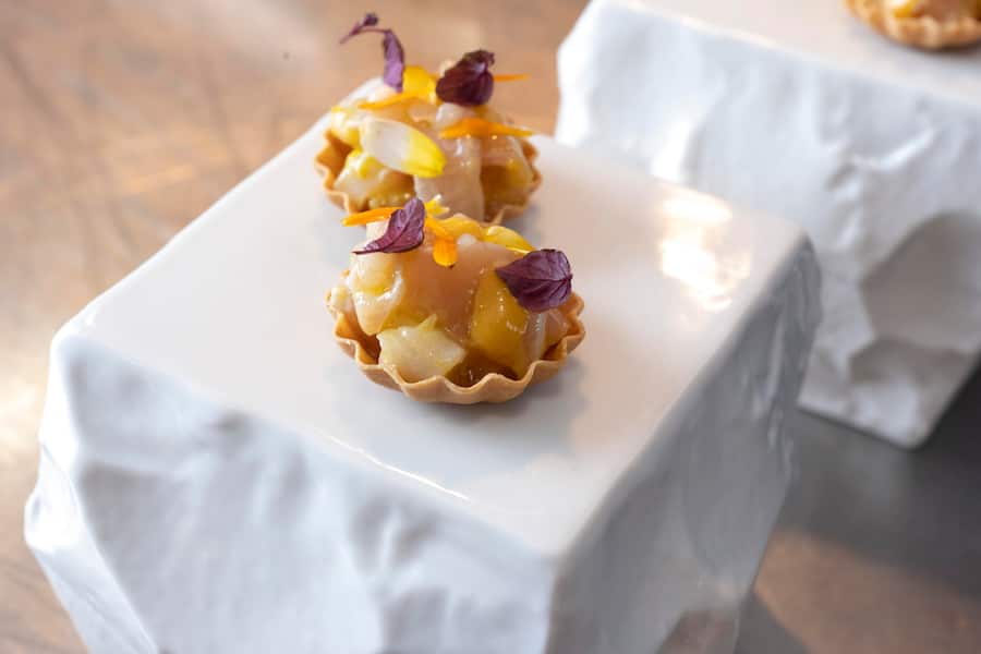 Restaurant des 3 tours à Bourguillon(FR) , chef Romain Paillereau.