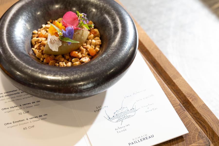 Restaurant des 3 tours à Bourguillon(FR) , chef Romain Paillereau.