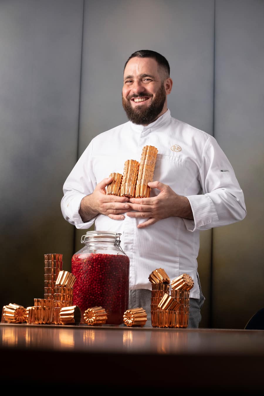 Restaurant des 3 tours à Bourguillon(FR) , chef Romain Paillereau.