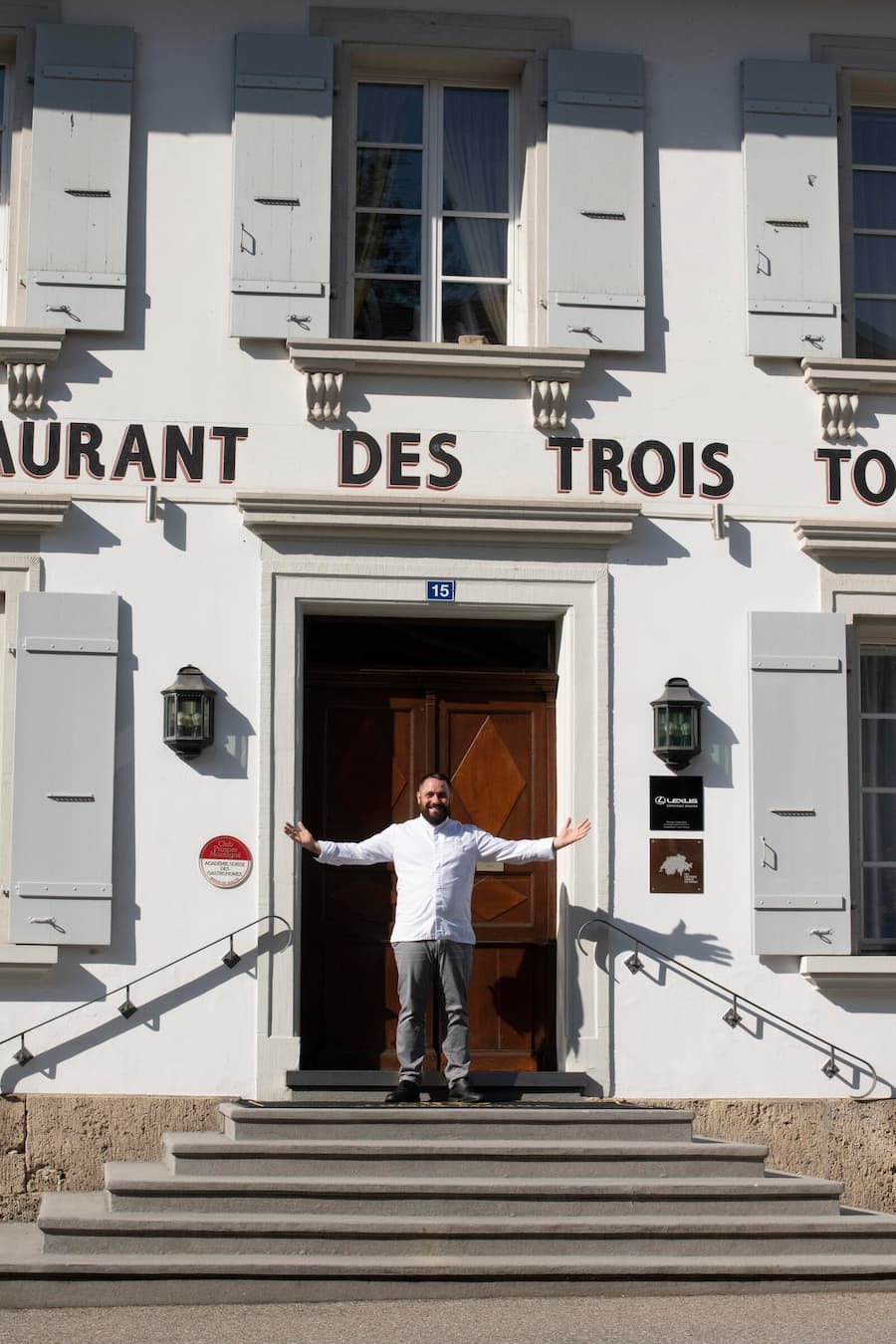 Restaurant des 3 tours à Bourguillon(FR) , chef Romain Paillereau.