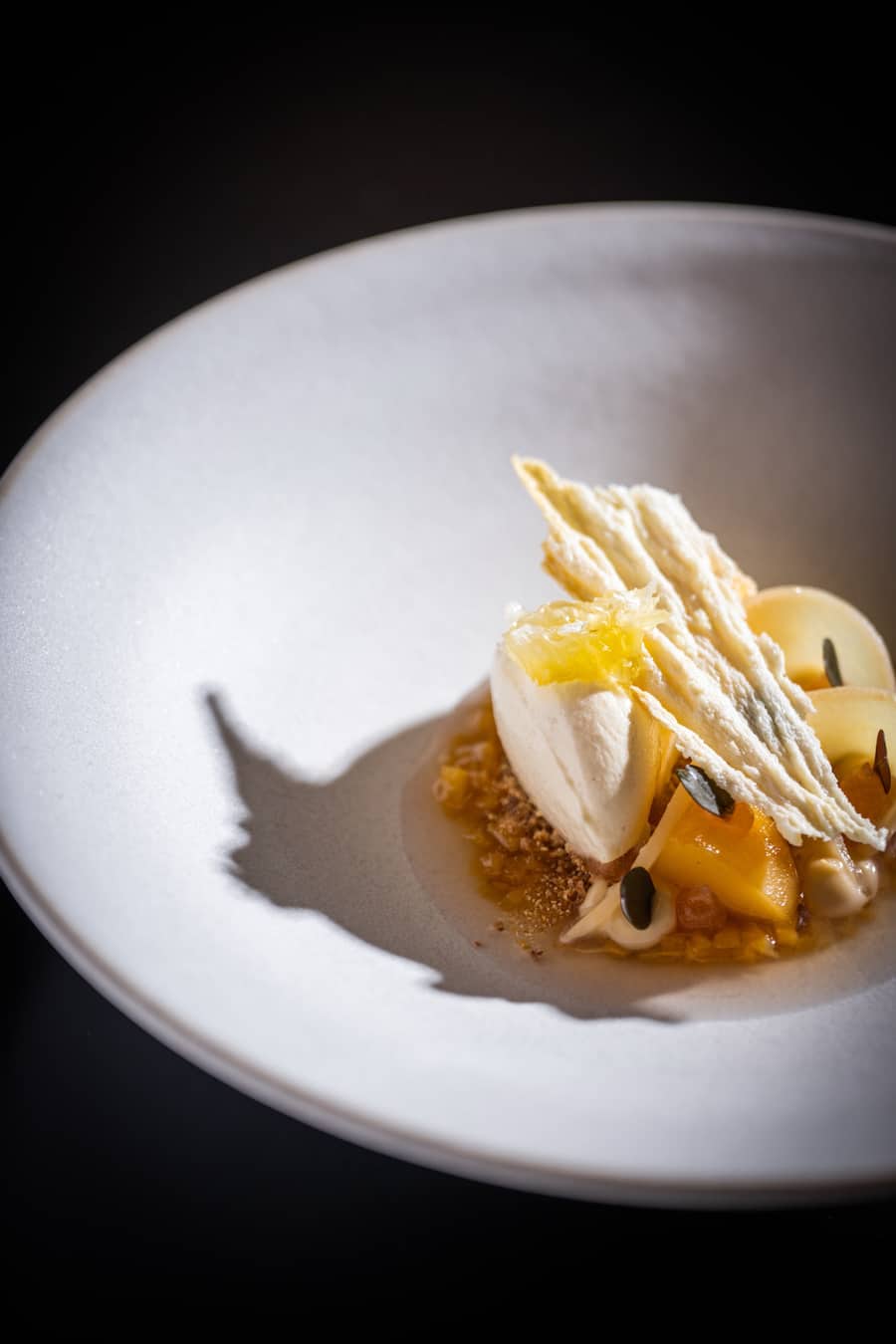 Silvio Germann eröffnet sein Restaurant in Mammertsberg 2022: Quitte, Honig, Schokolade