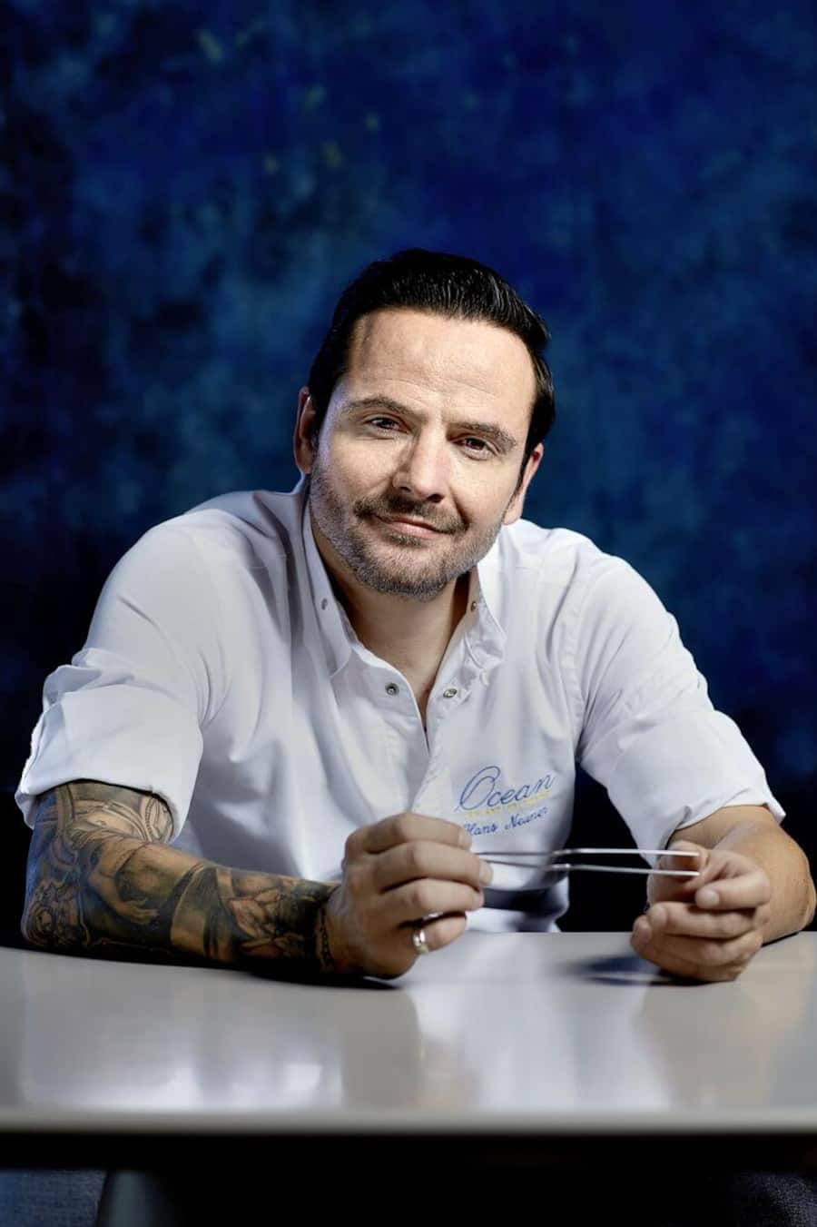 MR. KURT GILLIG GENERAL MANAGER with HANS NEUNER Restaurant OCEAN AT Vila Vita Park from chef Hans Neuner. Porches, 08 November 2018. FOTO: VASCO CÃLIO/STILLS