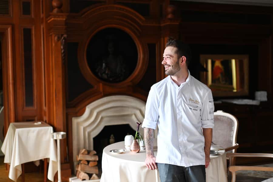 Chefkoch Reto Brändli. Restaurant "Lorenz Adlon Esszimmer" im Hotel Adlon in Berlin.