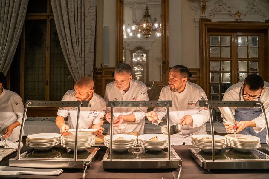 Riccardo Scamarcio, Marco Badalucci, Luca Bellanca und Domenico Ruberto.
