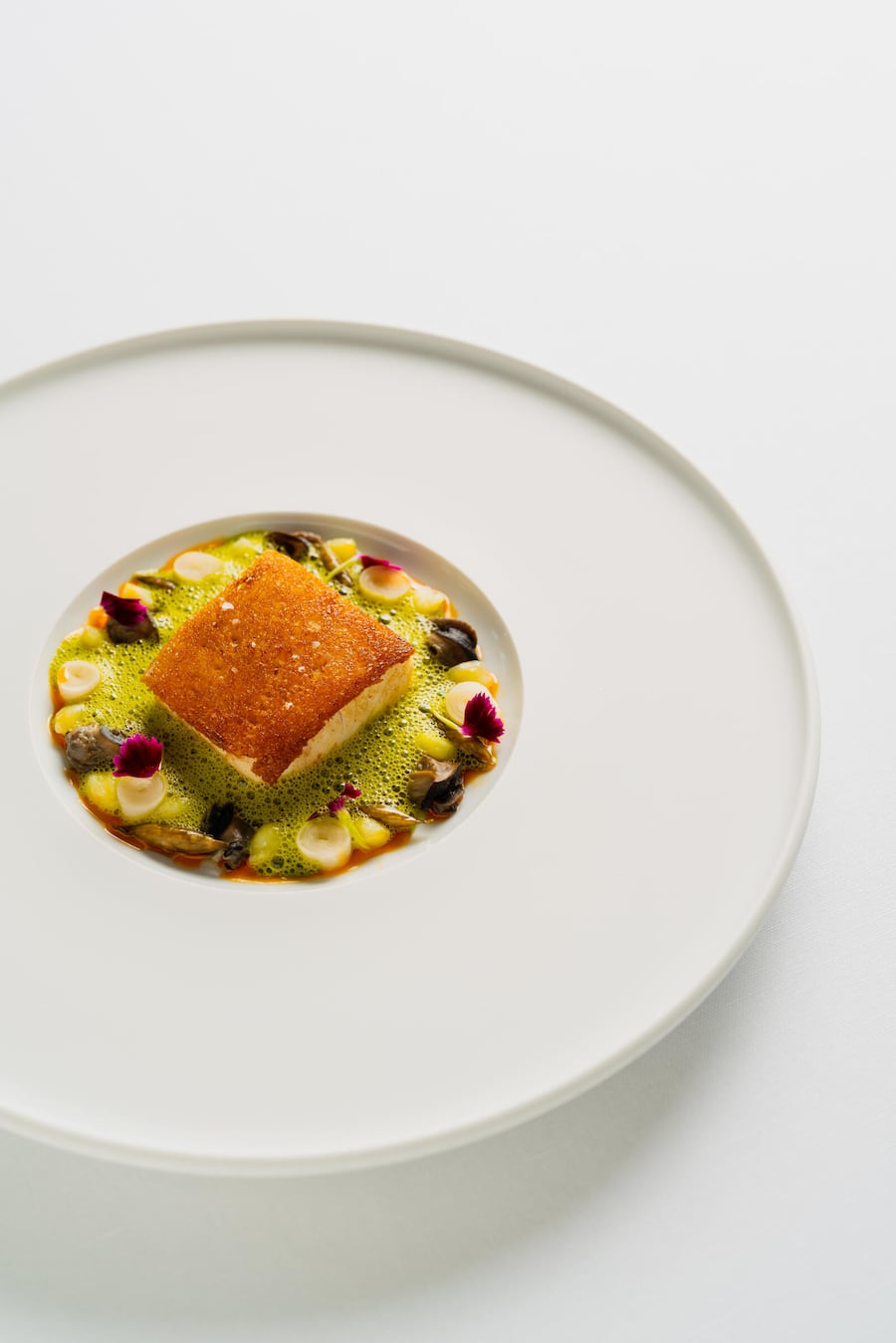 Zander, Bärlauch, Schnecken, Toast