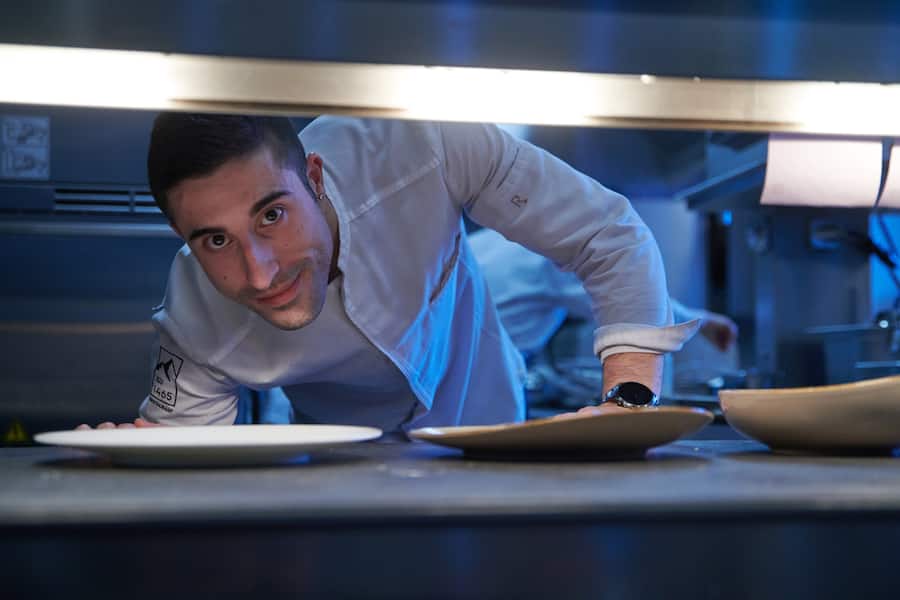 Champex Lac, le 26 novembre 2022 ,Mariano Buda, nouveau chef et son équipe au 1465, nous présente sa nouvelle carte , au restaurant Au club Alpin © Sedrik Nemeth