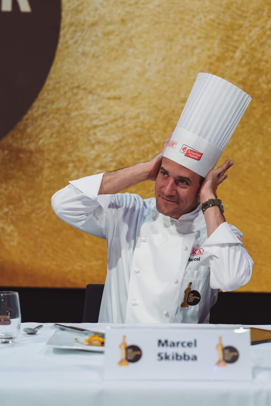 Jury: Marcel Skibba - KADI - Goldener Koch 2023 Halbfinale - Trafo Baden - Jan 2023 - Copyright Olivia Pulver