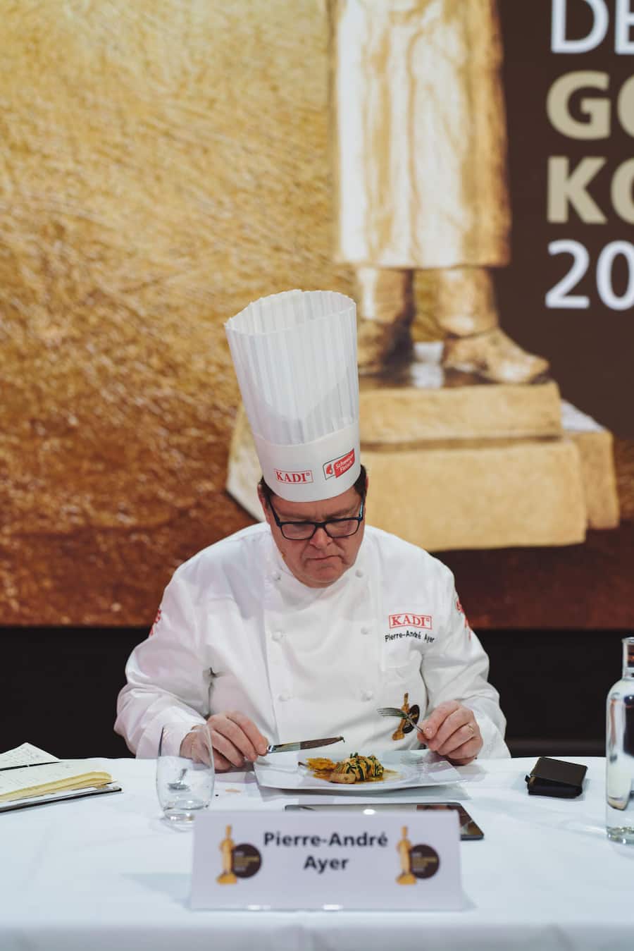 Jury: Pierre-André Ayer - KADI - Goldener Koch 2023 Halbfinale - Trafo Baden - Jan 2023 - Copyright Olivia Pulver