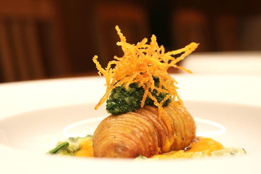 Hasselback-Kartoffeln von Jonas Ingold, Löwen Messen