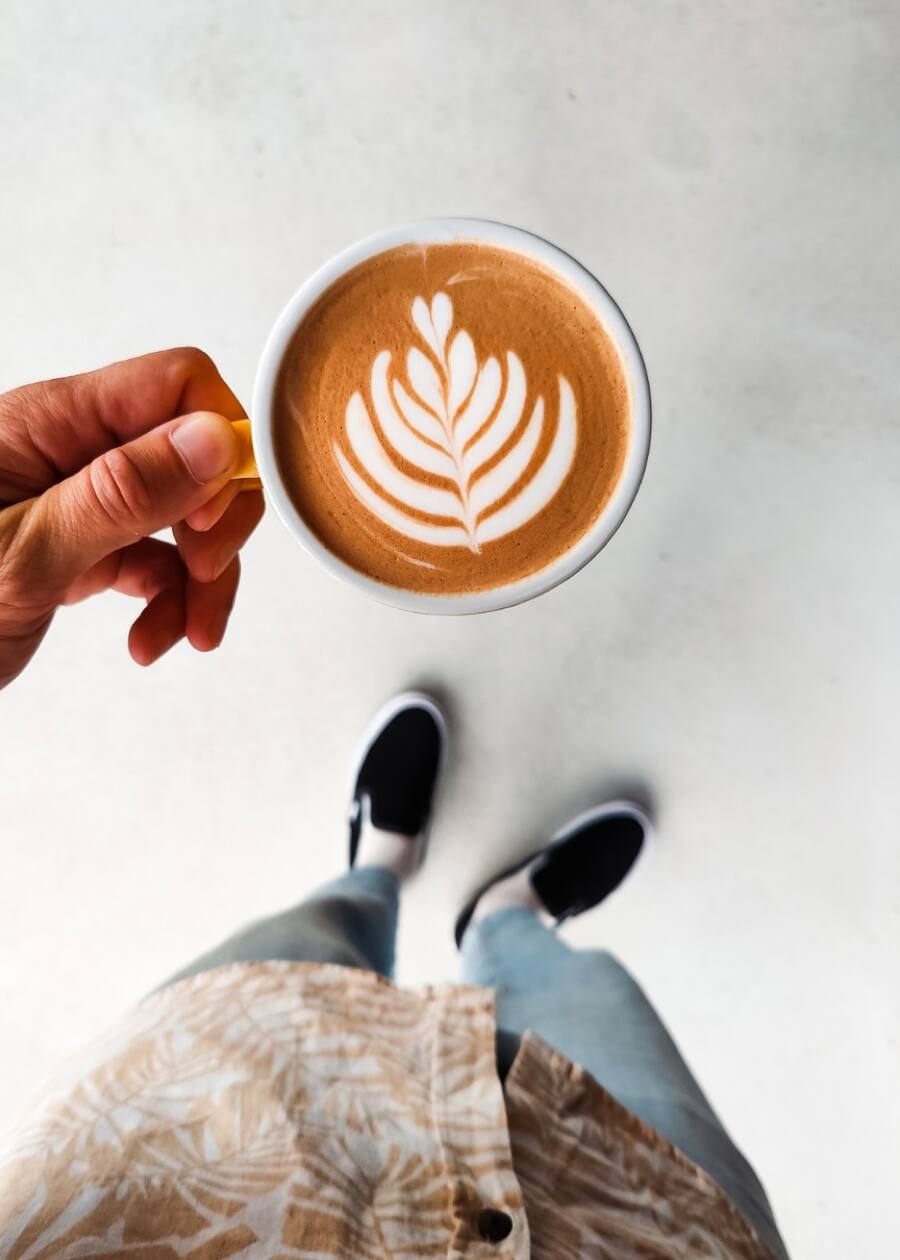 Latte macchiato Kumo Bulle Mahalo Coffe Shop