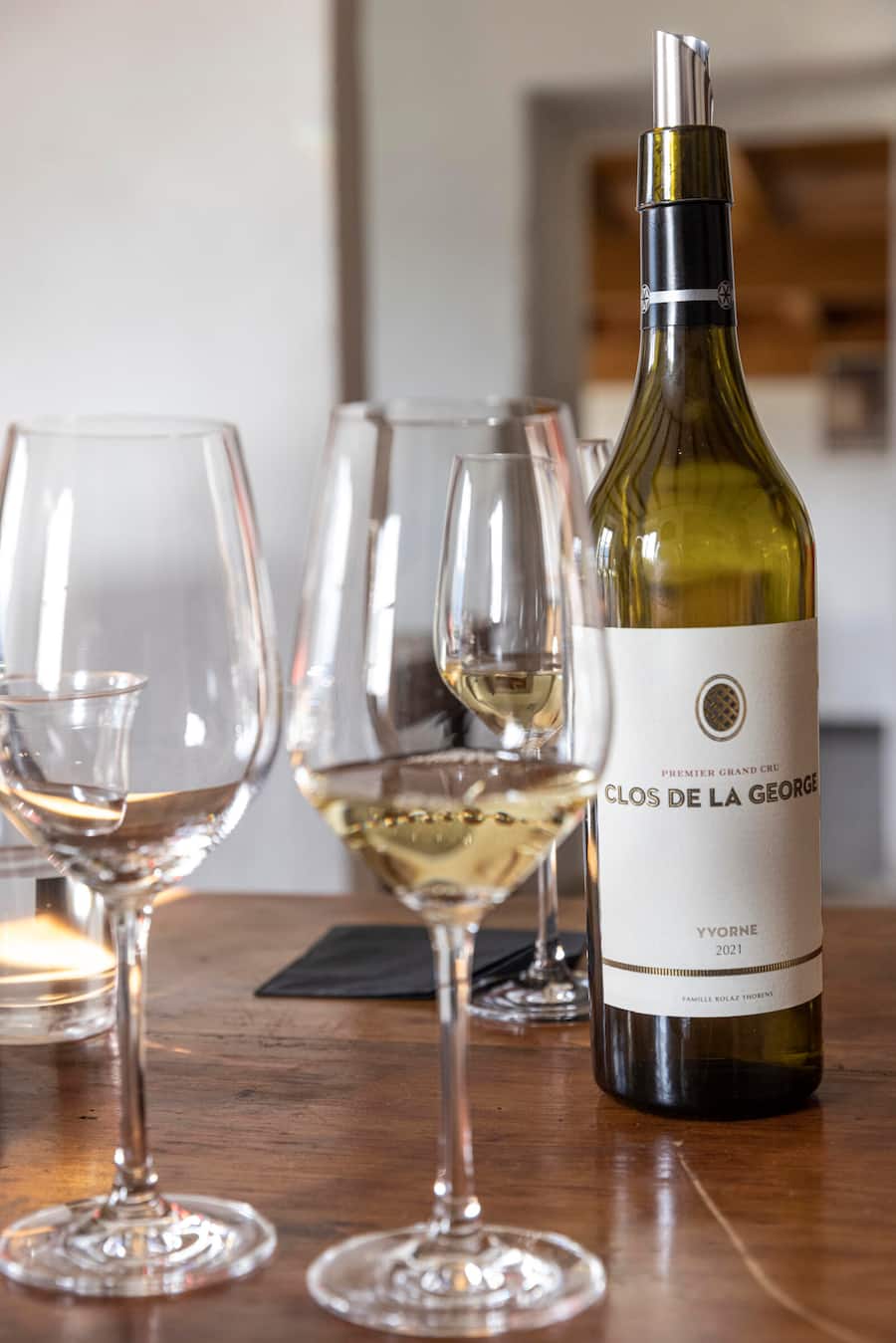 Yvorne, 17.11.2022; Charles Rolaz, EigentŸmer und â¦nologe Maison Hammel. Weingut Clos de la George. Foto Monika Flueckiger