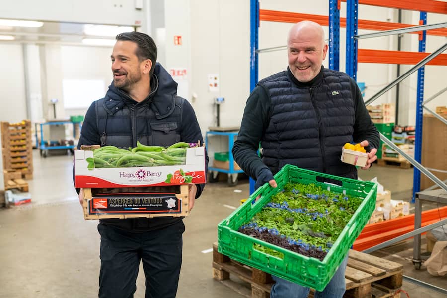 16.03.2023 Geneve - Pub reportage. partenariat G&M. Leguriviera avec Top Chef Yoann Caloue ( Cafes des Banques ). Copyrights vendu a Leguriviera.
