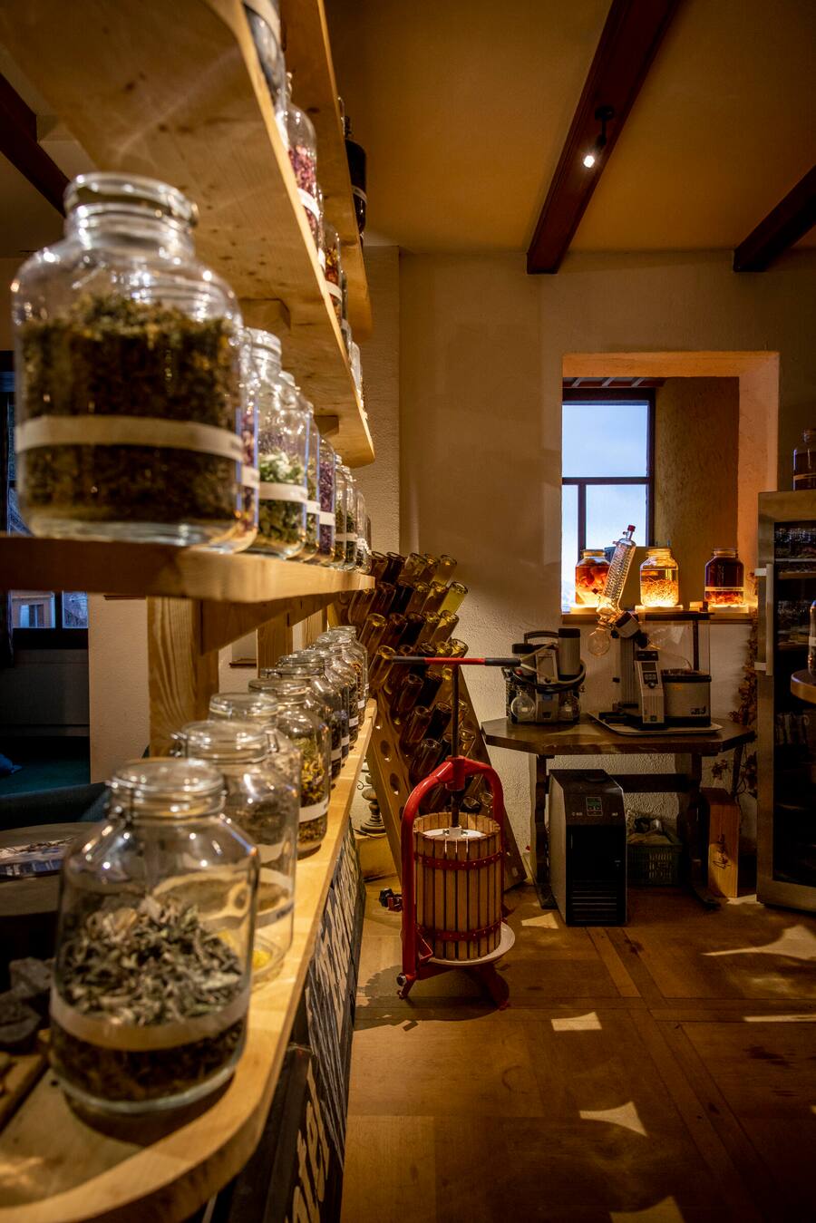 Kräuter Entrée Abendstimmung 4-Hand-Dinner mit Chefs Benedikt Voss, Kräuterhotel Rigi und Carlos Navarro, Rest. Rechberg1837, Zürich