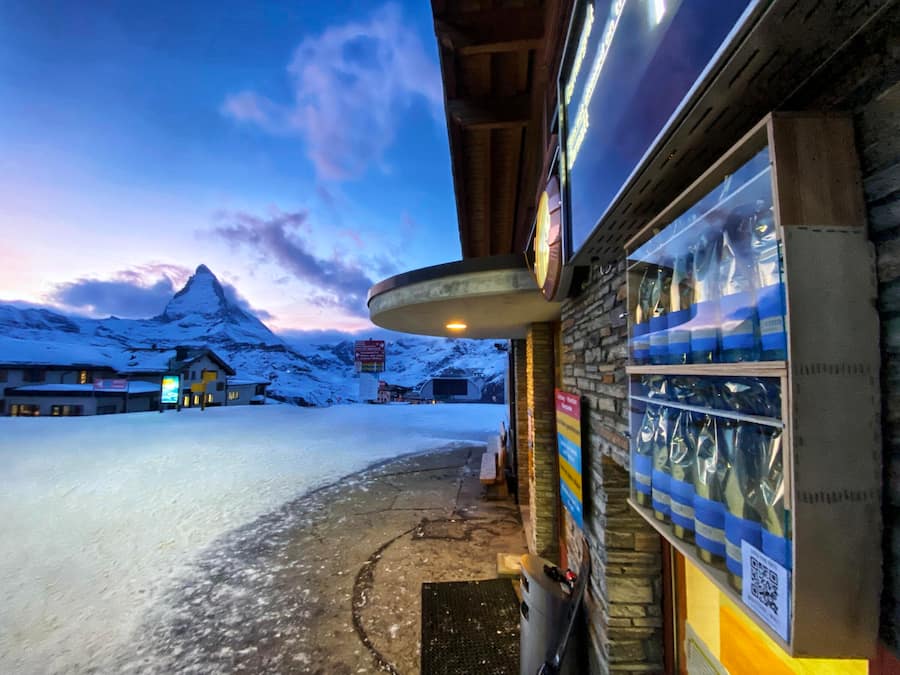 Altitude Wines, Flaschen auf der Riffelalp