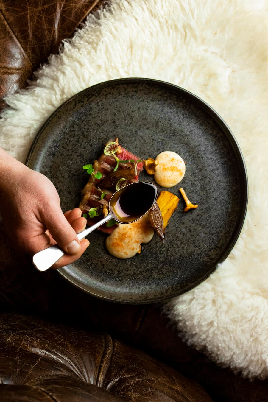 Chalet RoyAlp Hôtel & SPA, am Knochen gereiftes Swiss Beef Tenderloin