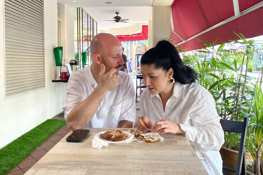 Elif Oskan und Markus Stöckle bei Kitchen Impossible mit Tim Mälzer