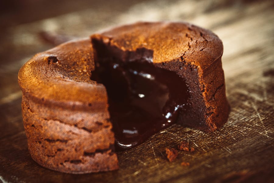 Schokoladenküchlein mit flüssigem Kern