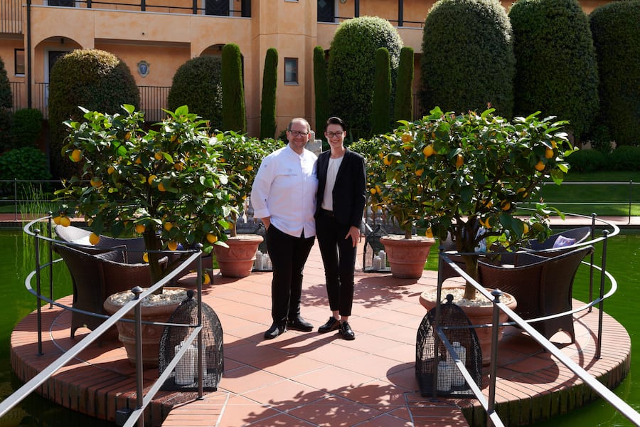 Giardino, Restaurant Ecco, Rolf Fliegauf, Ascona, TI