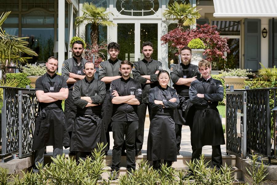 Le chef Guy Ravet du Grand Hôtel du Lac ouvre son restaurant gastronomique "Emotions", photographié le mercredi 3 mai 2023 à Vevey. (© Gabriel Monnet)