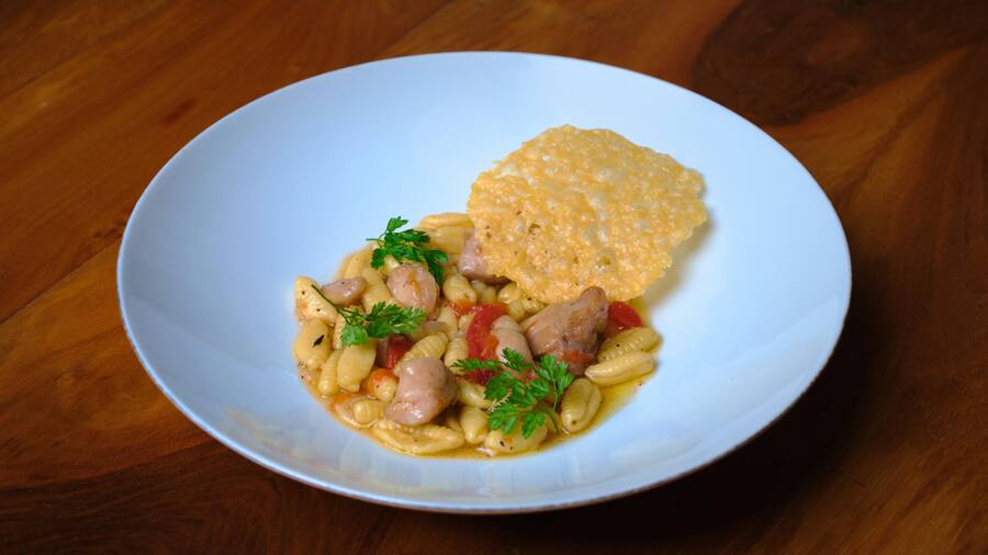 Hotel Restaurant Zwyssighaus in Bauen, UR, Gnocchi Sardi