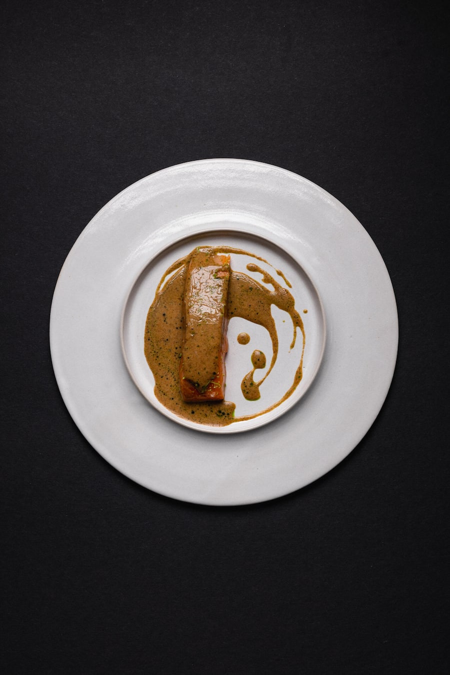 Restaurant Magdalena, Kitchenparty, 2023, Sven Wassmer, Saibling, gebrannter Rahm, Tanne