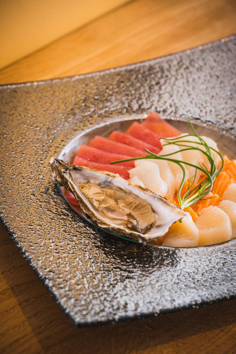 Markus Karle kocht im Restaurant Seeli 2023: Sashimi Platte