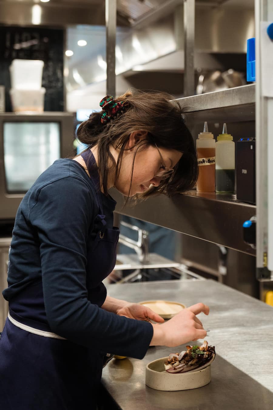 Michaela Frank, Chefkoechin - Kulturlokal Rank Zuerich - Feb 2023 - Copyright Olivia Pulver