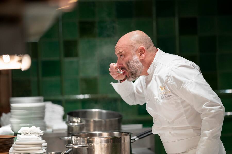 Serata Bollito Misto, im Restaurant La Reserve, Eden au Lac, Marco Ortolani, Chefkoch