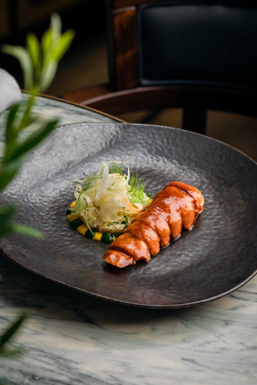 Rendez-vous von Frankreich und Libanon: Hummer, Bulgur und Bisque mit Arrak.