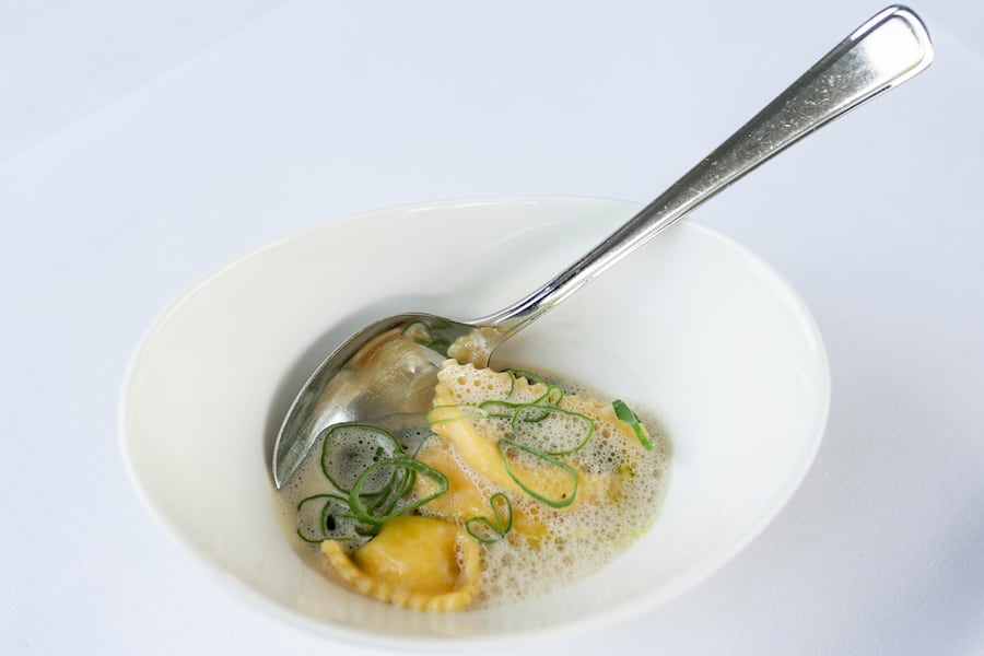 Davaz Gutfest; Flaesch, Agnolotti, Schalotte, Bärlauch von Magdalena