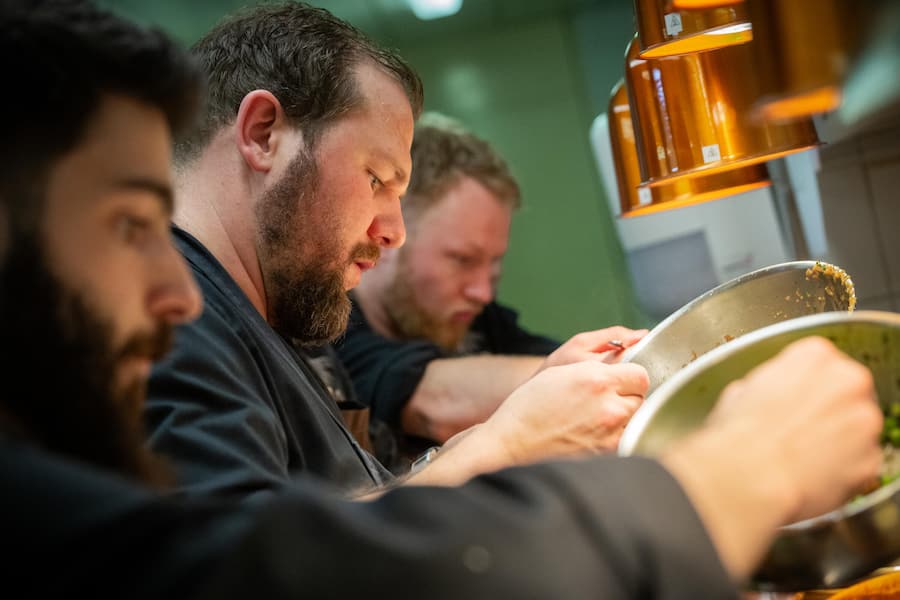 Four-Hand-Dinner mit Sven Wassmer und Pascal Steffen im Roots, Basel 2023