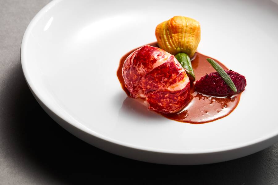 brittany-blue-lobster-zucchini-flower-with-ruby-sauce