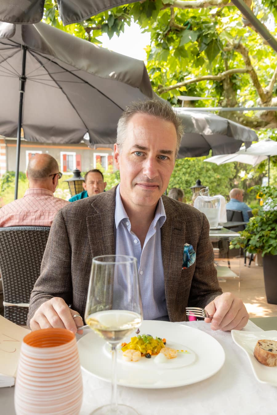 Besuch bei dem Restaurant 'La Table de Suter', Chef Pierrick Suter,Lieblingsrlokal von Bundesrat Guy Parmelin. Fotografiert am 29.06.2023 in Lucens 'DANIEL BÃNINGER ZU TISCH'