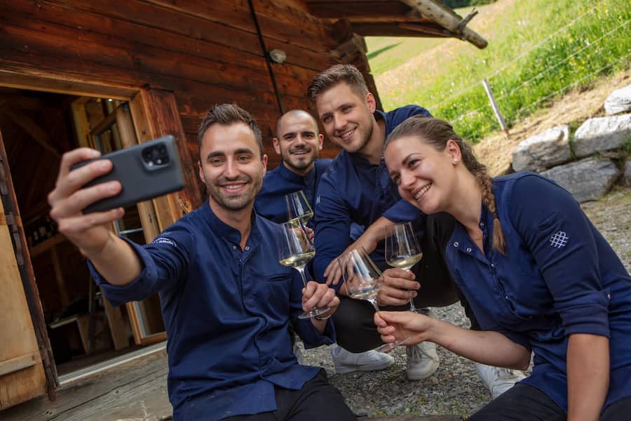 v.l. Silvio Germann, Simeon Nikolov, Jonas Grundner, Stephanie Mittler