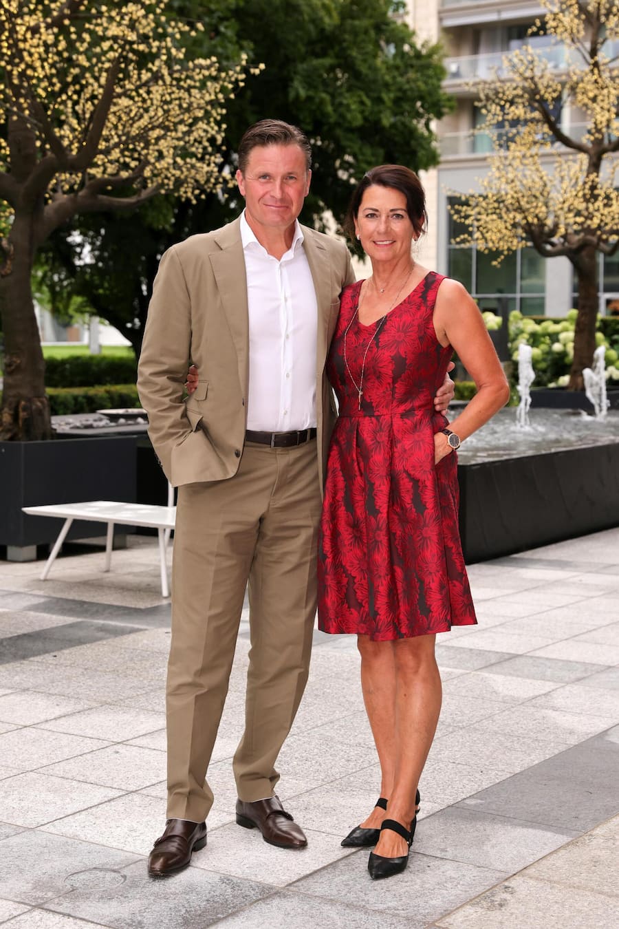 Weltmeister-Paar! Urs Lehmann (Präsident Swiss Ski), Conny Kissling.