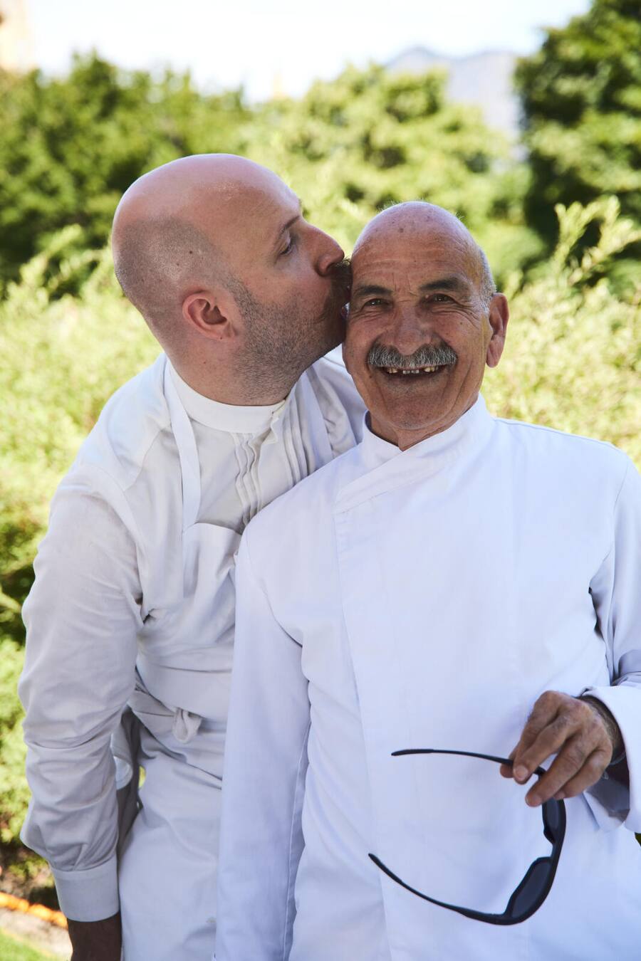 Gault Millau Garden Party 2023 Markus Sröckle und Schwiegervater Baba Markus Stöckle und Schwiegervater Baba