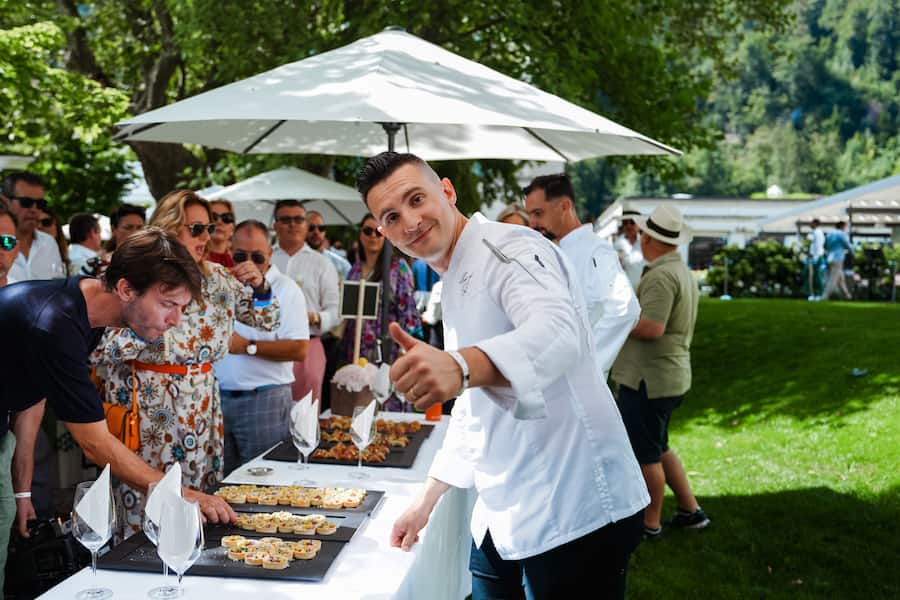 Romain Dercile - Amuse-Bouches - GaultMillau Garden Party 2023 - Bad Ragaz - 13. August 2023 - Copyright Olivia Pulver