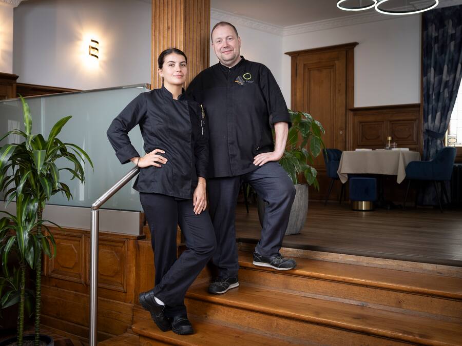 26.08.2023 Ste-Croix - Grains de sel - 1st Chef = Eric Vuissoz 2nd chef = Emeline Heems. Photo Darrin Vanselow © G&M 2023