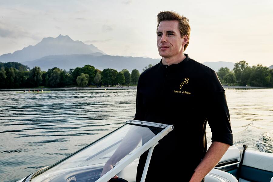 Jeroen Achtien auf dem See