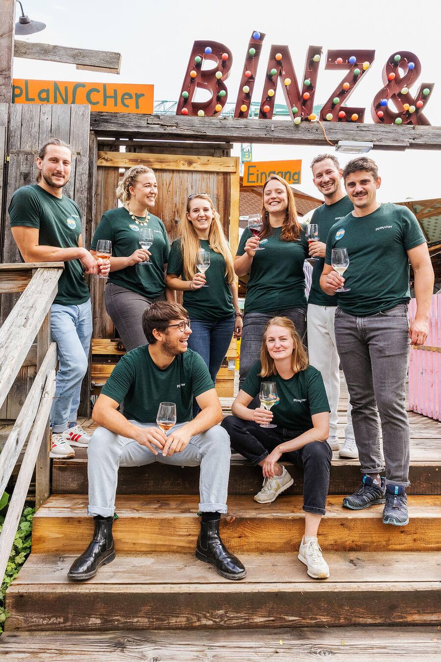 Engagierte Truppe: Das Team hinter dem Planscher-Event.