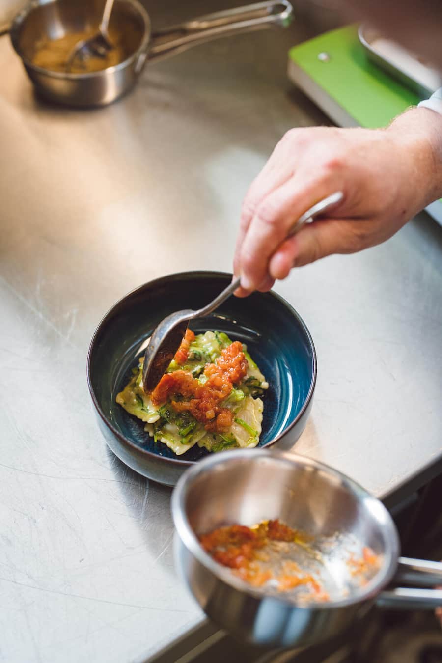 Restaurant Brücke, Niedergösgen (SO), Thomas Messerli, Küchenchef - - 07/2023 - Copyright Olivia Pulver