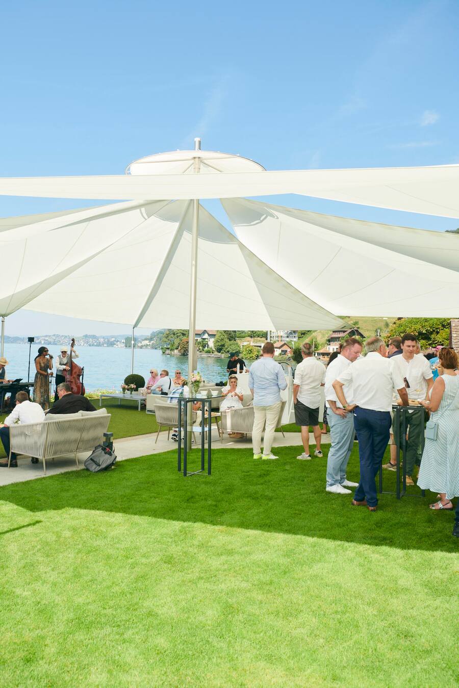 Gute Gespräche gab's beim Flying Lunch.