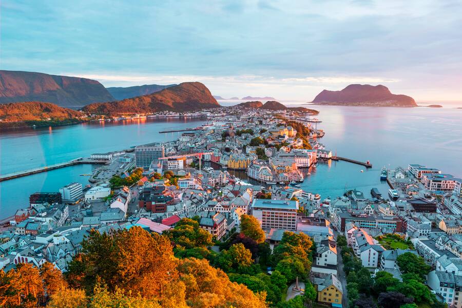 Destinationsmotiv Alesund, Norwegen 2023