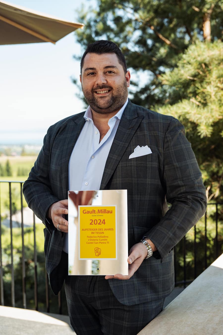 Koch des Jahres Party - Restaurant Mammertsberg Aufsteiger im Tessin Federico Palladino