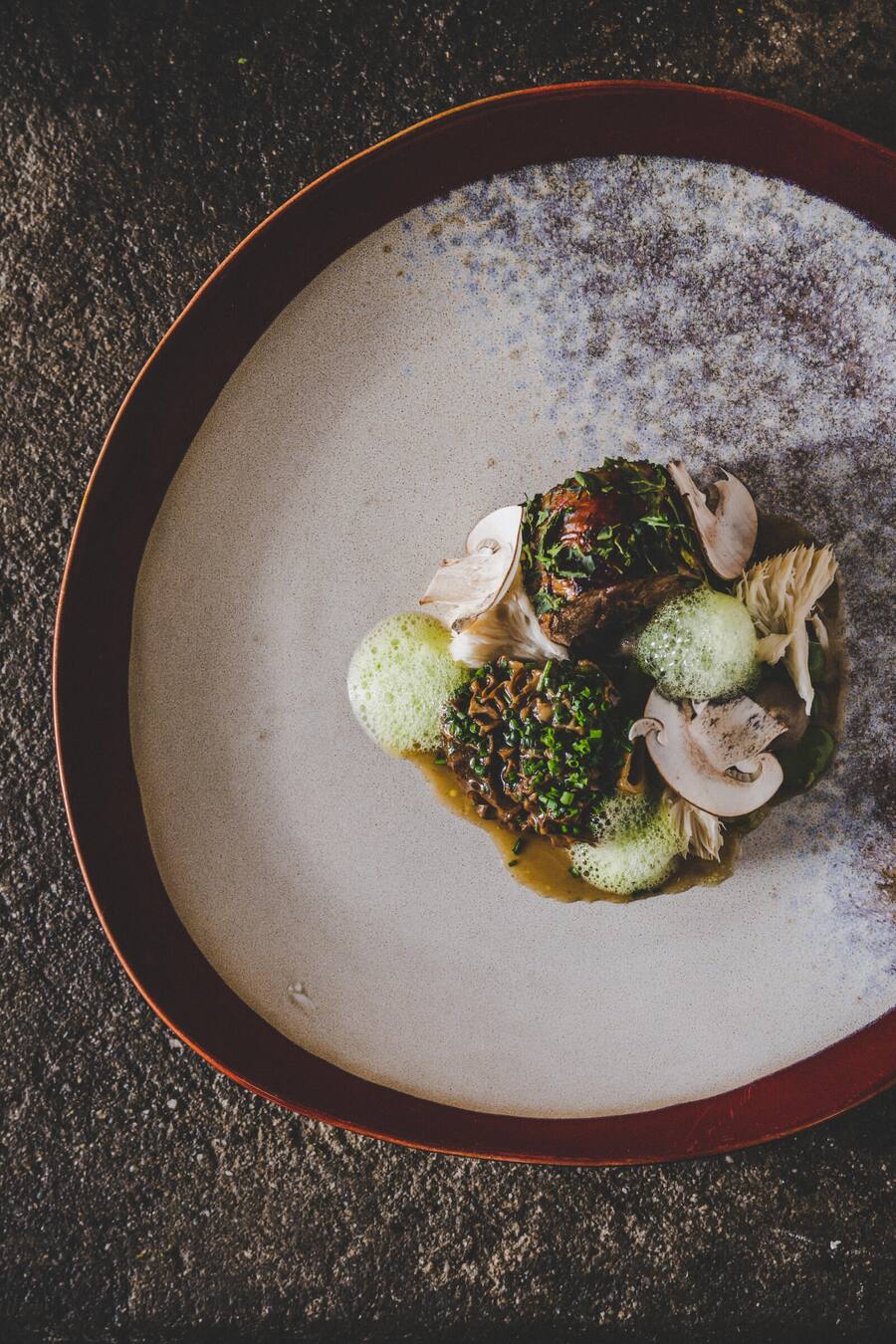 Osteria Del Centro, Piero Roncorini 2023: Faraona, Funghi