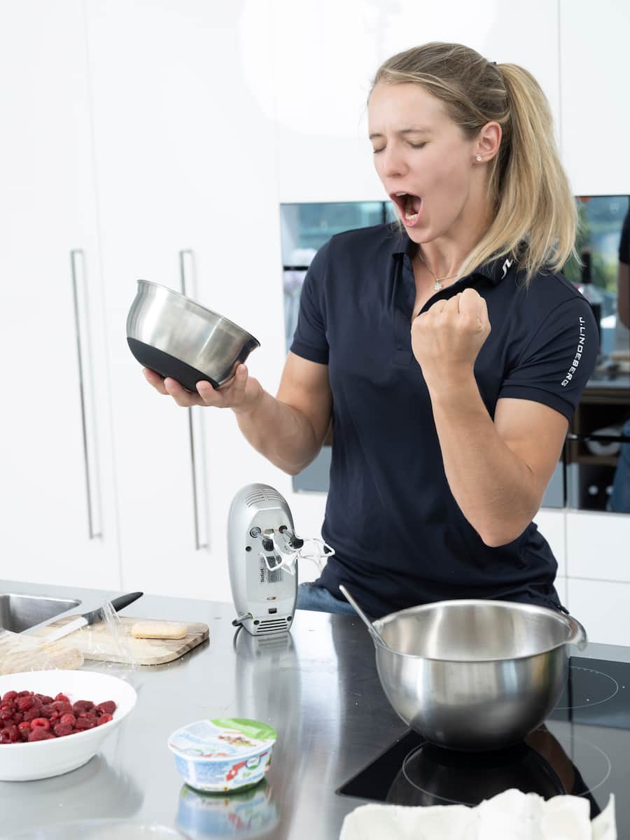 Camille Rast tiramisu framboise GaultMillau Magazine