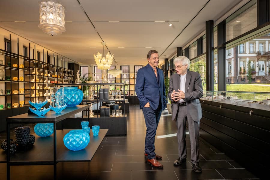 Silvio Denz und Mario.Botta. Aufgenommen am 6.10.2023 ©David Birri